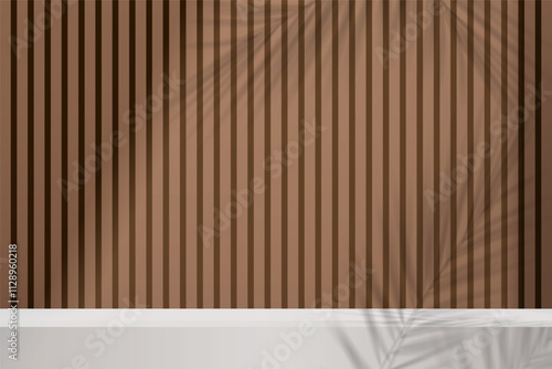 Empty studio base and light and shadow backgound. product display Free Vector. 