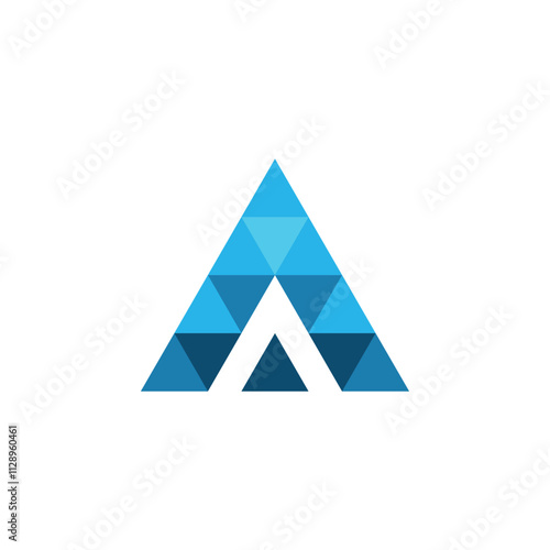 Letter A logo template vector illustration