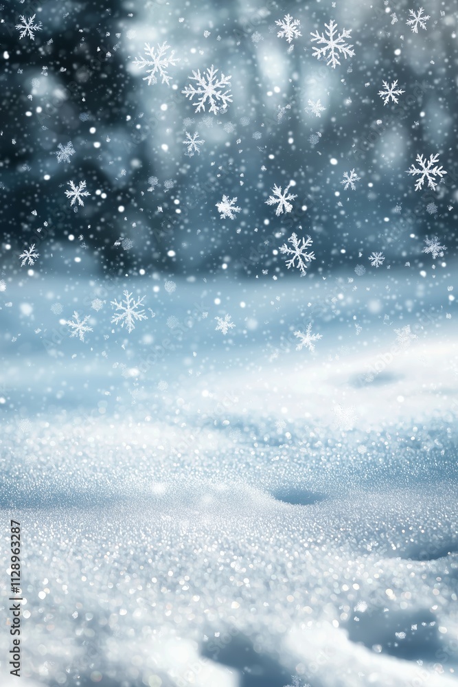 Fototapeta premium Winter Backdrop Paper
