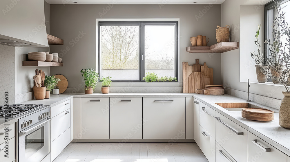 Fototapeta premium Modern kitchen interior design