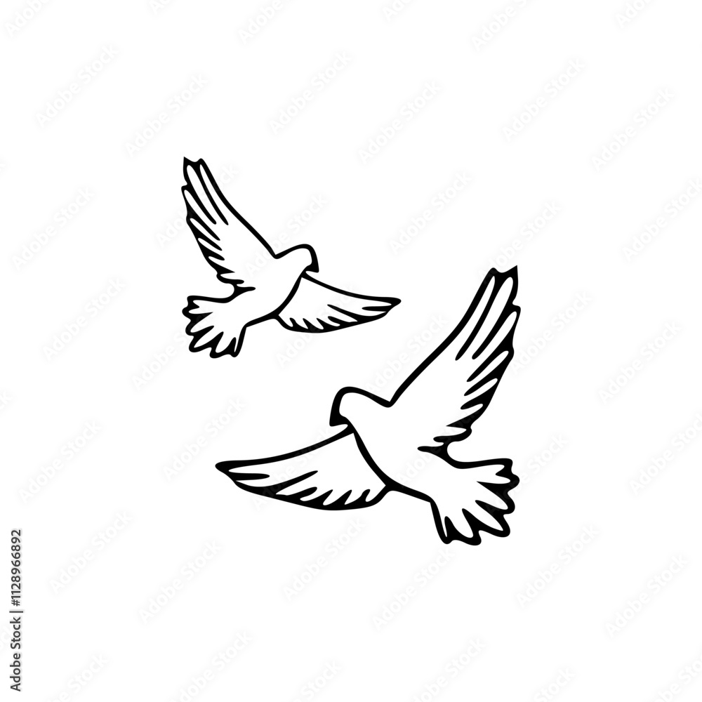 Fototapeta premium dove of peace sign