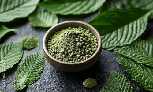 Organic Mitragyna Speciosa Powder and Leaves
