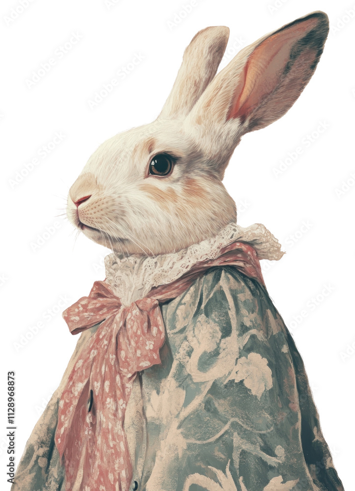 Obraz premium PNG Rabbit costumes animal rabbit portrait.