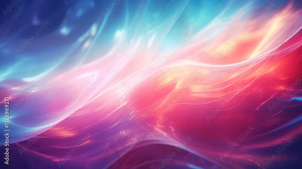 Abstract Colorful Waves of Light and Energy Abstract Colorful Waves of Light and Energy