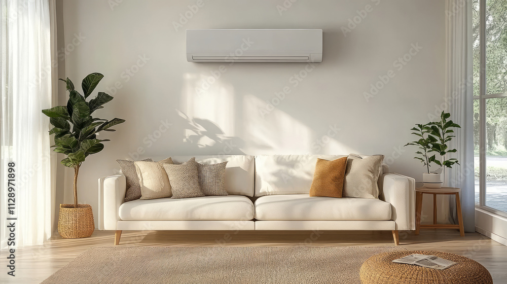 Fototapeta premium Modern style living room sofa interior design