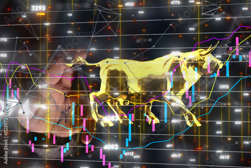 stock market graph business...