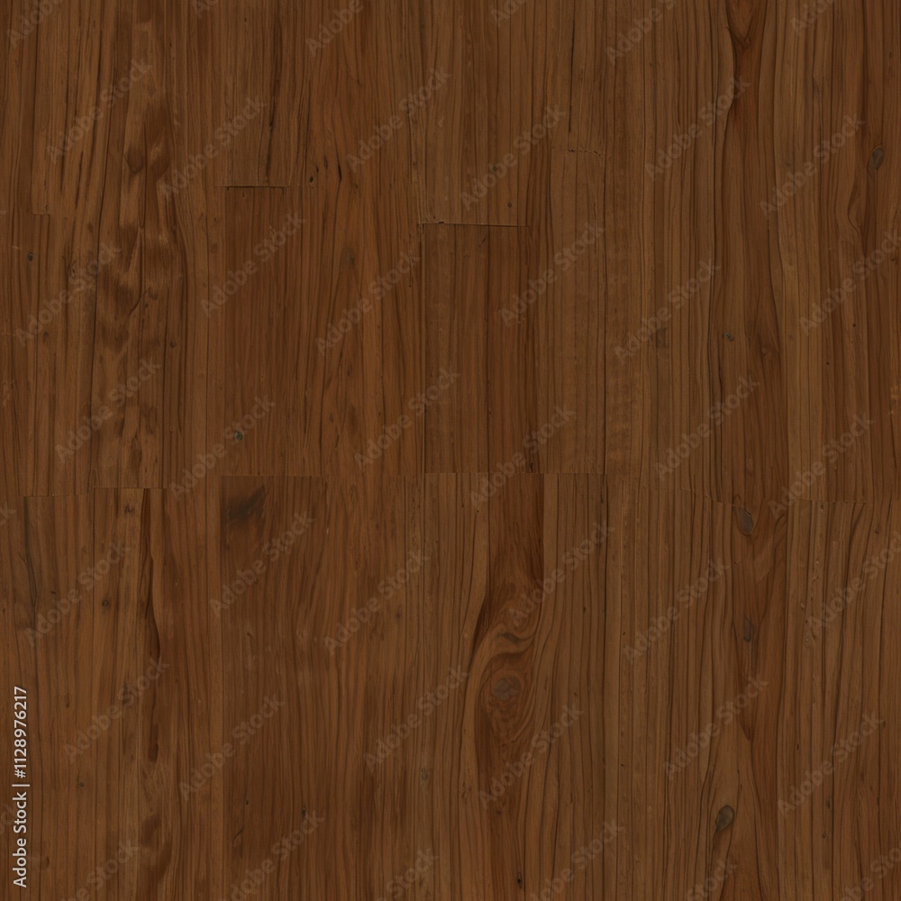 Naklejka premium Dark brown wood texture, planks, flooring.