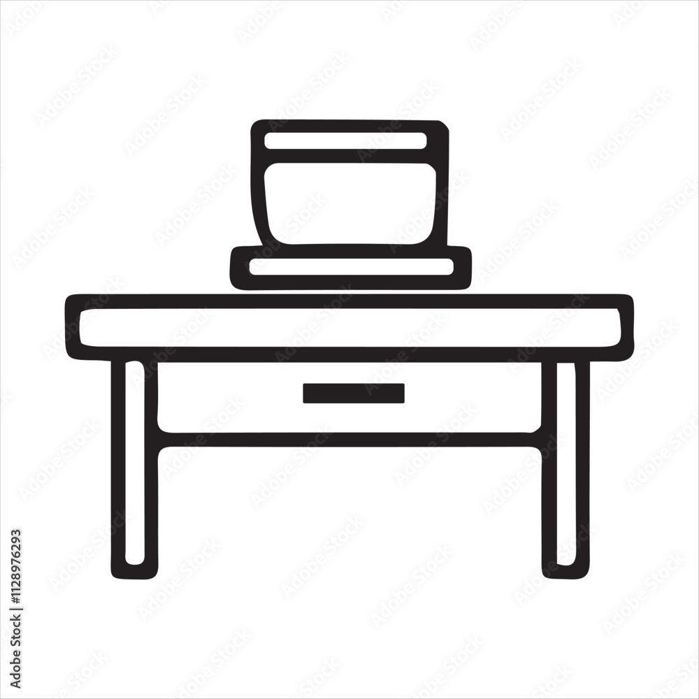 office desk icon vector sign illustration office desk icon vector sign illustration