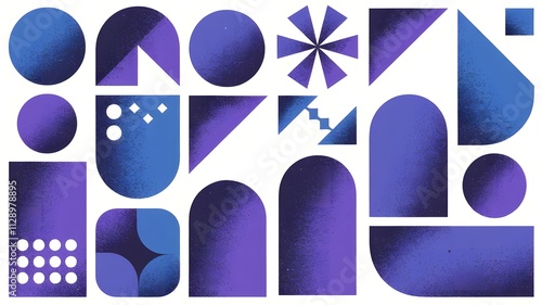 A modern and trendy abstract design with a grainy texture.