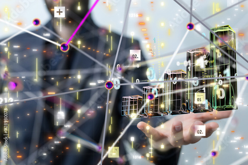 diagram Futuristic wave, Fu...