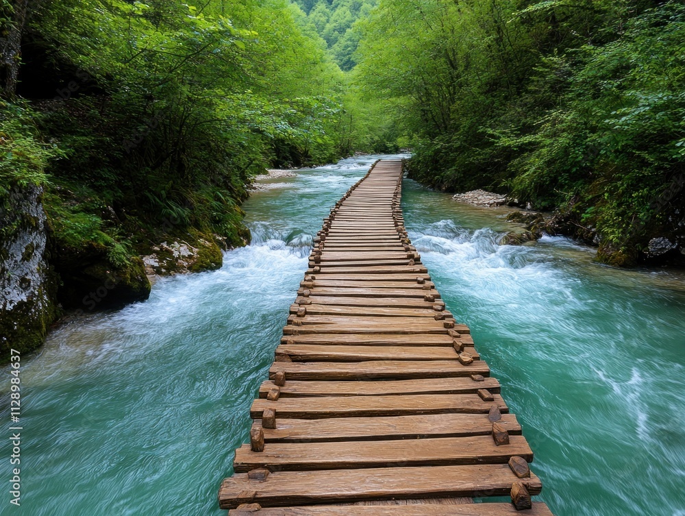 A Sturdy Wooden Bridge Swaying Gently Over a Rushing River A Metaphor for Perseverance, Protection, and Trust Nature's Strength, Resilience, and Tranquility A Symbolic Path Across Challenges Wooden A Sturdy Wooden Bridge Swaying Gently Over a Rushing River A Metaphor for Perseverance, Protection, and Trust Nature's Strength, Resilience, and Tranquility A Symbolic Path Across Challenges Wooden