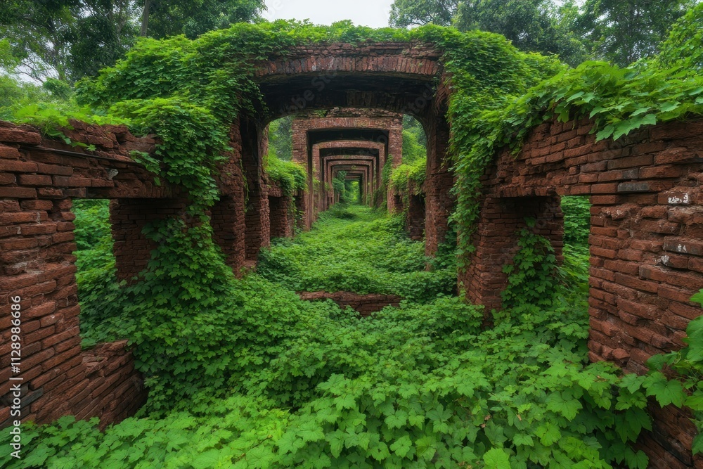 Lush Green Forest Reclamation Nature's Resilient Recovery Over Abandoned Ruins, Showcasing Sustainable Ecosystem Rebirth and the Unstoppable Endurance of Nature's Green Embrace Witness the Lush Green Forest Reclamation Nature's Resilient Recovery Over Abandoned Ruins, Showcasing Sustainable Ecosystem Rebirth and the Unstoppable Endurance of Nature's Green Embrace Witness the