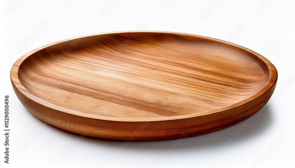 wooden plate isolated on white background wooden plate isolated on white background