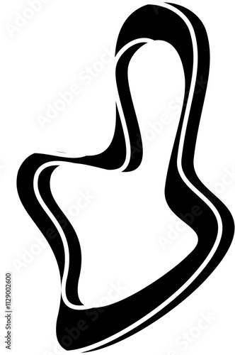black silhouette of a person