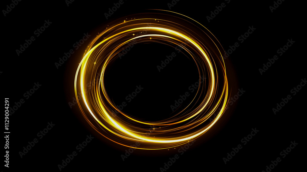 The abstract golden light circle effect radiated, creating a mesmerizing aura of warmth and mystery The abstract golden light circle effect radiated, creating a mesmerizing aura of warmth and mystery