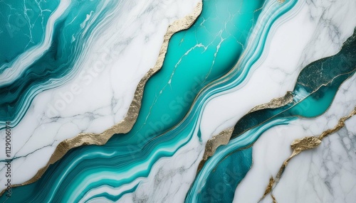 white and turquoise marble textured background