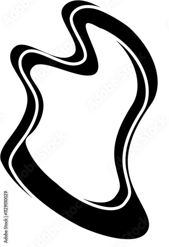 illustration of a black sign
