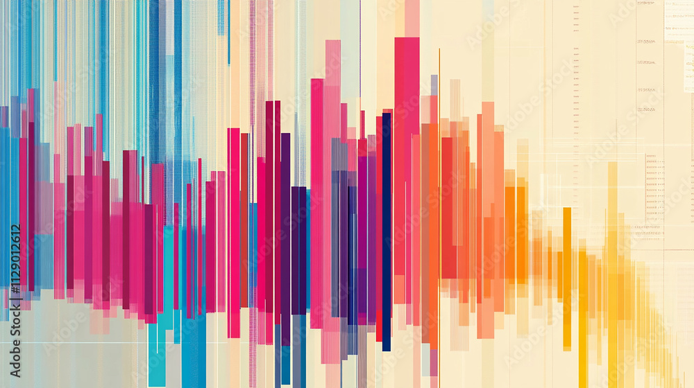 A chart with rising bars highlights consistent market expansion.