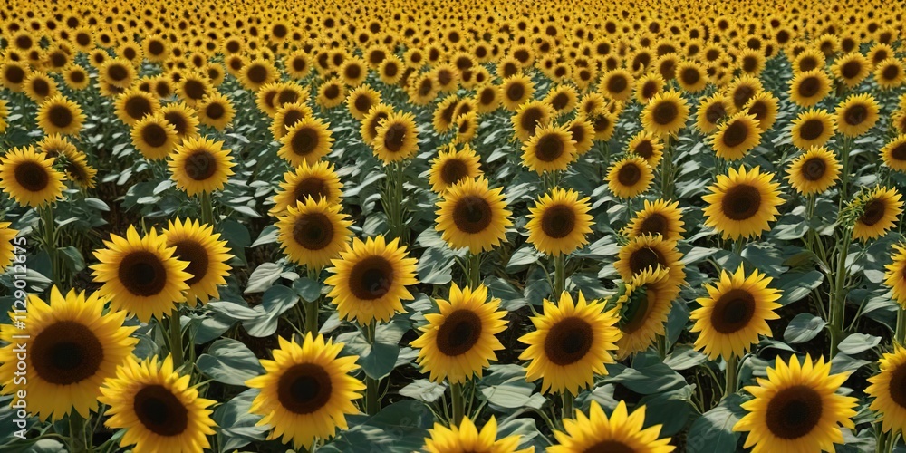 A field of sunflowers with large, bright yellow petals and dark centers, sunshine, sunflowers, wildflowers A field of sunflowers with large, bright yellow petals and dark centers, sunshine, sunflowers, wildflowers