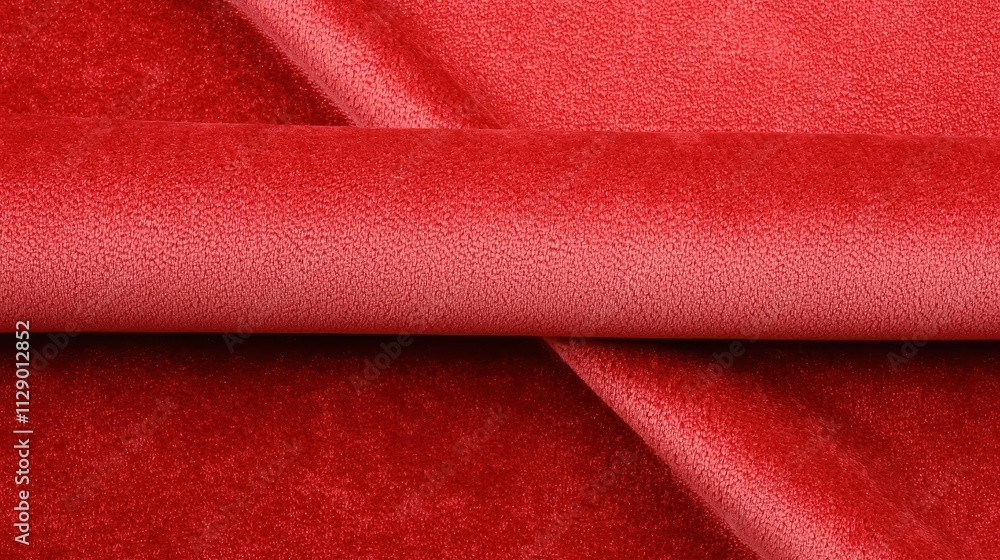 Luxurious Red Velvet Texture Close-Up for Backgrounds and Designs Luxurious Red Velvet Texture Close-Up for Backgrounds and Designs