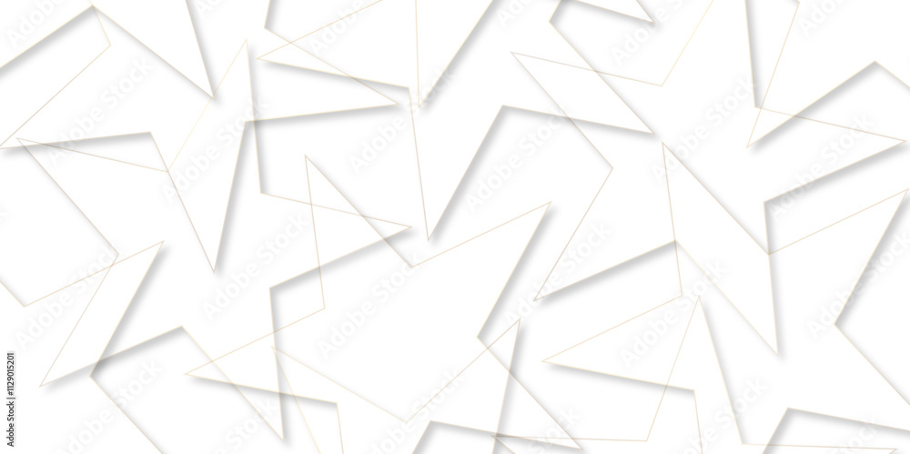 white paper star texture background. Abstract background of translucent big stars in white colors. geometric 3D star shapes on white background Can be used for wallpaper, textile, invitation card etc	