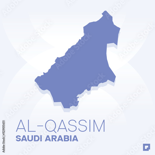 Al-Qassim vector map, Vector map of Al-Qassim, editable eps, AI files, Vector illustration of Al-Qassim vector map