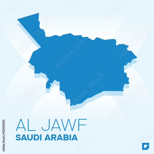 Al Jawf vector map, Vector map of Al Jawf, editable eps, AI files, Vector illustration of Al Jawf vector map
