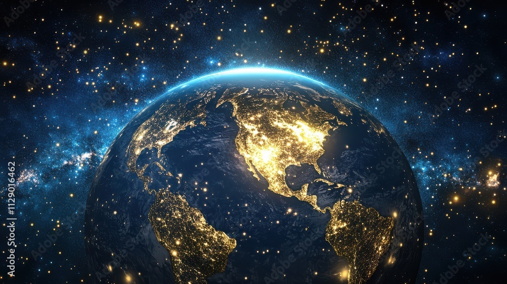 Fototapeta premium Global supplier network with efficient logistics and optimized supply chain integration