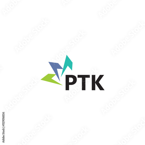 PTK letter logo design on white background. Creative  modern PTK letter logo design. Vector design.