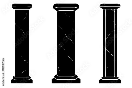 Pillar Vector Icon.