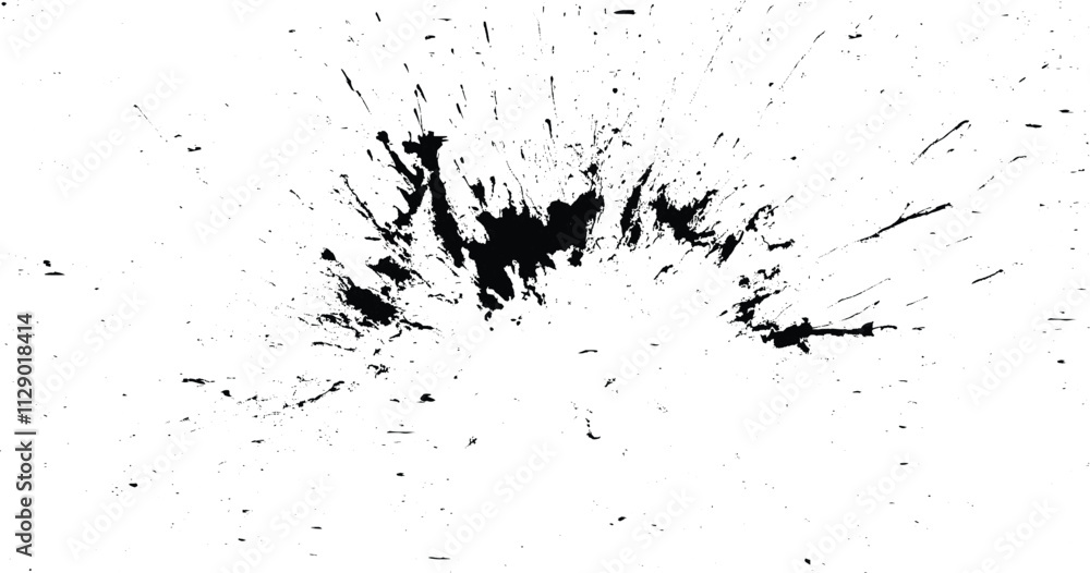 Chaotic grunge ink particles. Abstract texture with grain and stain. Splashes of paint. Grunge texture. Vector illustration. Chaotic grunge ink particles. Abstract texture with grain and stain. Splashes of paint. Grunge texture. Vector illustration.