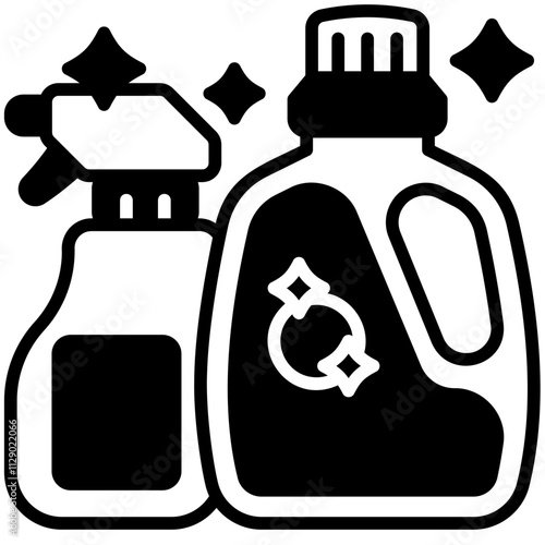 Cleaner Black Fill icon