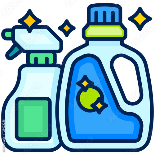 Cleaner Filled Line icon