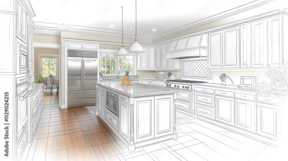 Kitchen Renovation Design: Modern Luxury Kitchen Blueprint Kitchen Renovation Design: Modern Luxury Kitchen Blueprint