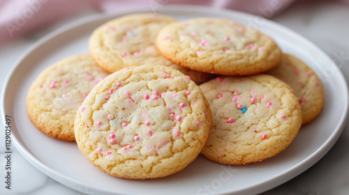 Wallpaper Mural Close-up of cookies with chip on a white plate Torontodigital.ca