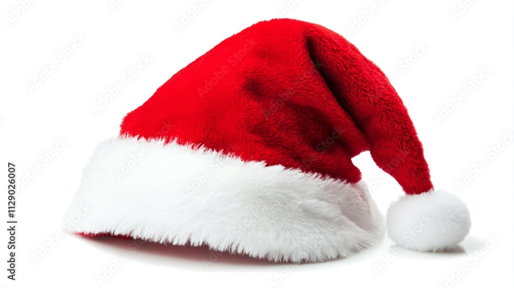 Santa hat on a white background. Santa hat on a white background.