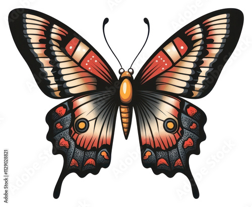 PNG Butterfly illustration insect design. photo