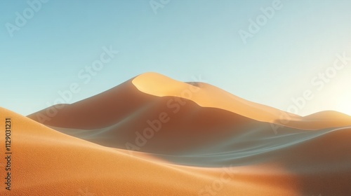 Golden Sands of the Sahara: A Serene Desert Landscape