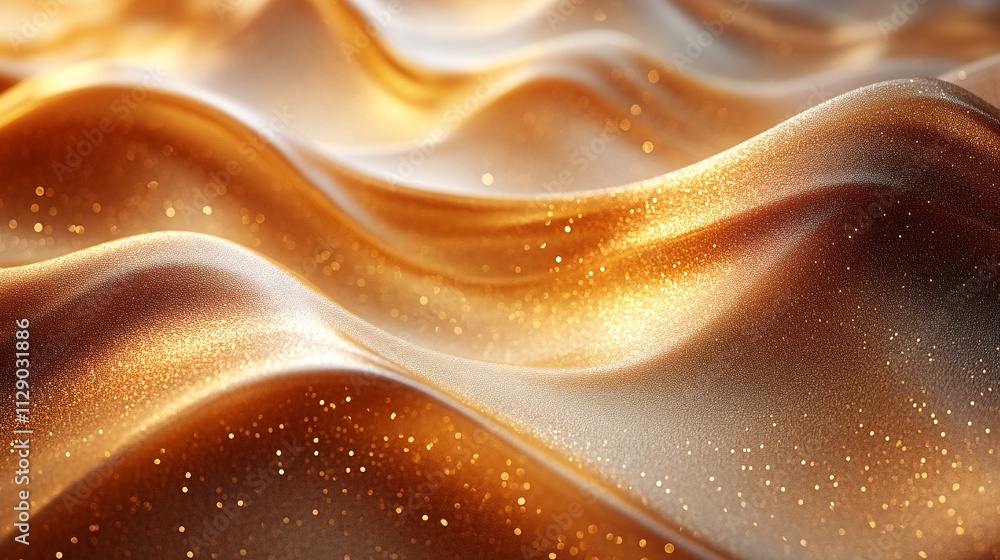 Golden Velvet Waves Under Soft Light Golden Velvet Waves Under Soft Light