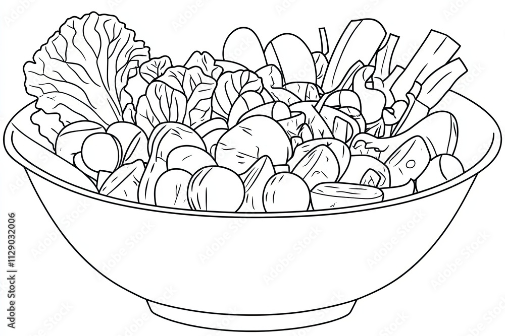 A Bowl of Fresh Vegetables Ready To Eat A Bowl of Fresh Vegetables Ready To Eat