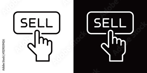 売却ボタンのシンプルなアイコン