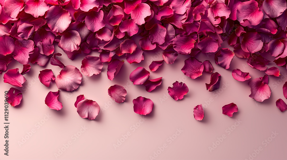 Rose Petals Falling: A Romantic Backdrop. Rose Petals Falling: A Romantic Backdrop.
