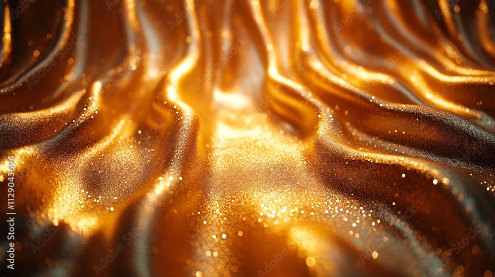 Luxurious Golden Velvet Fabric with Soft Lighting Luxurious Golden Velvet Fabric with Soft Lighting