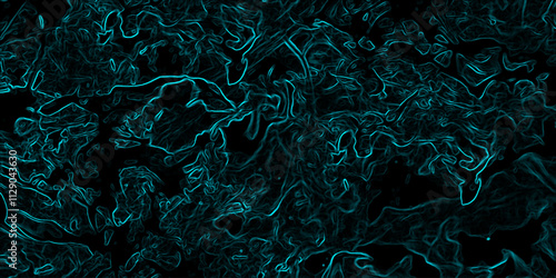 Blue and green swirl of water with a dark background. Featuring vibrant ink effects and beautiful color transitions. Elegant Abstract Waves of Flowing Smoke. Blue Teal Smoke Swirls Cinematic