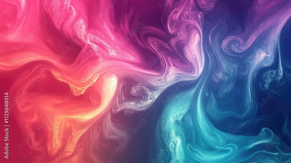 Liquid colors swirling gracefully Liquid colors swirling gracefully