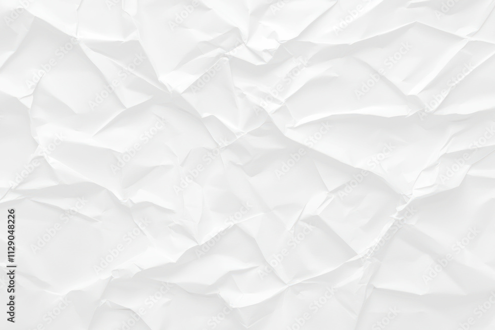 Obraz premium PNG White paper texture white background crumpled.