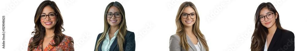 With a bright smile, a young Arab businesswoman, isolated on white, appears cheerful and happy. With a bright smile, a young Arab businesswoman, isolated on white, appears cheerful and happy.