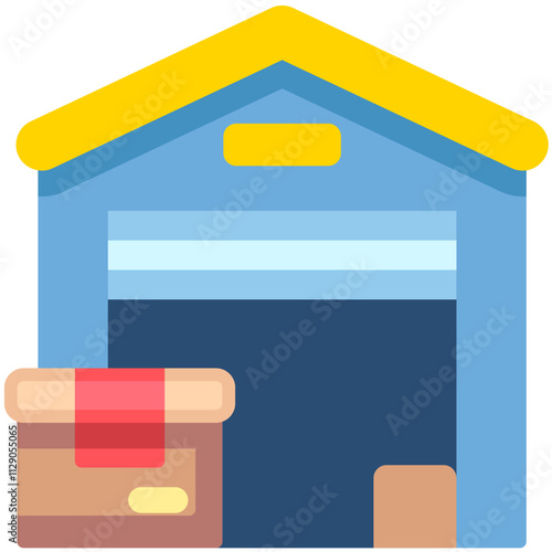 warehouse Flat Icon
