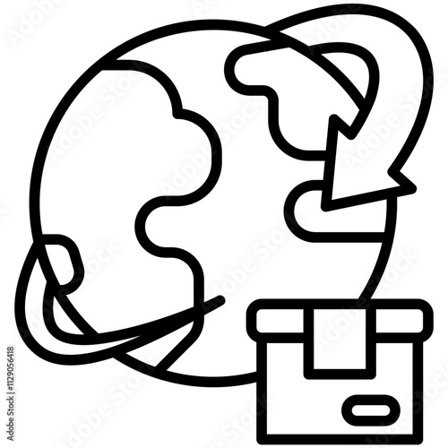 worldwide Outline Icon