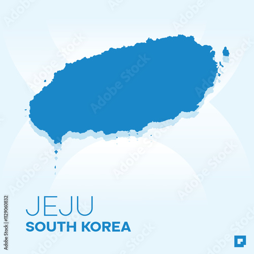 Jeju vector map, Vector map of Jeju, editable eps, AI files, Vector illustration of Jeju vector map